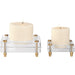 Uttermost 18643 Claire Crystal Block Candleholders Set of 2