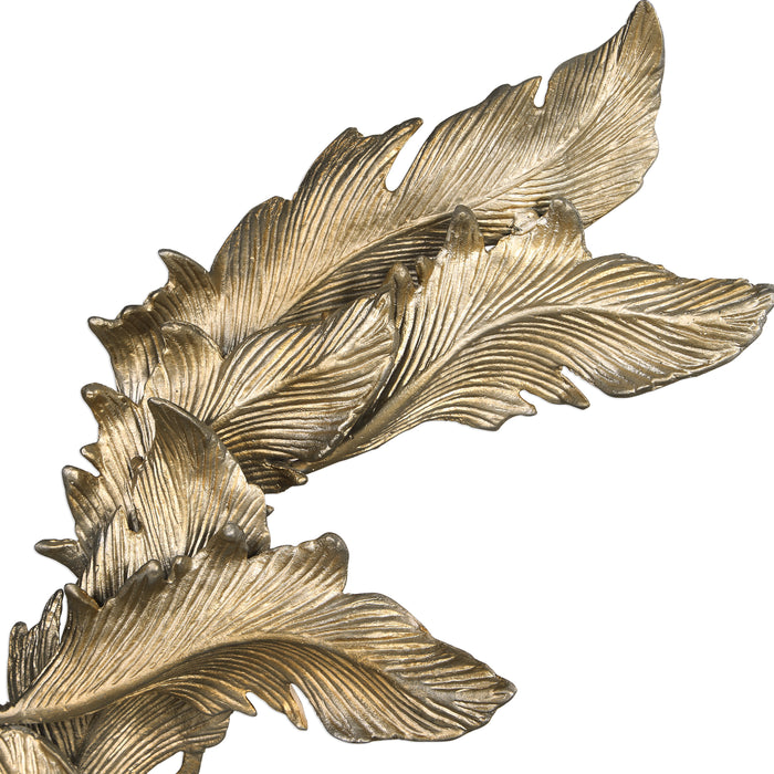 Uttermost 17513 Fall Leaves Champagne Sculpture