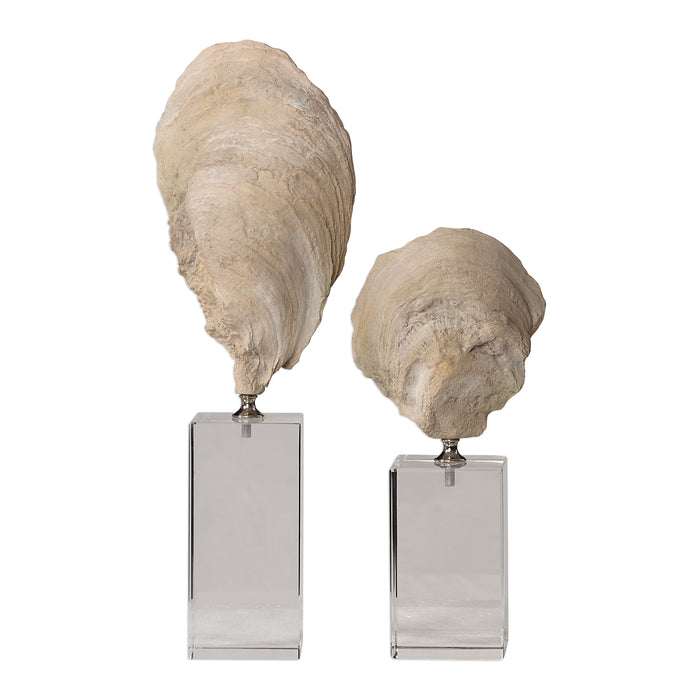 Uttermost 17523 Oyster Shell Sculptures, Set of 2