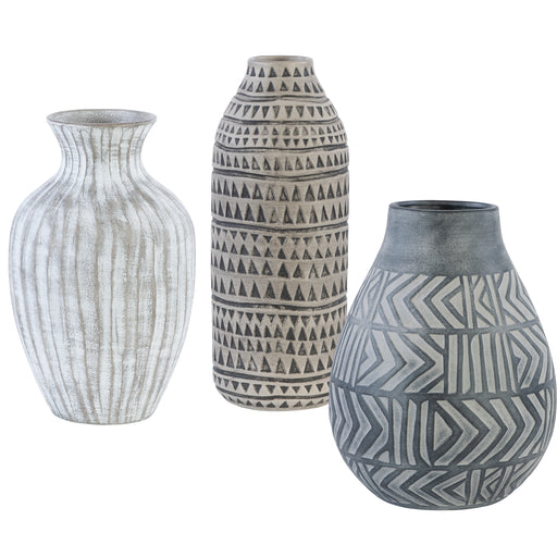 Uttermost 17716 Natchez Geometric Vases, Set of 3
