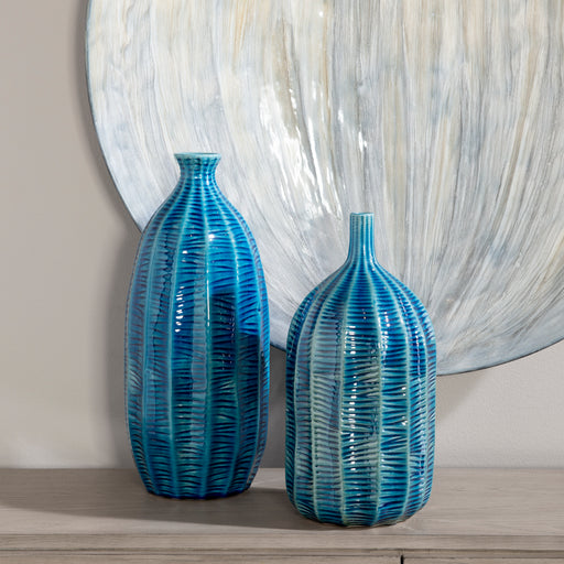 Uttermost Bixby Blue Vases