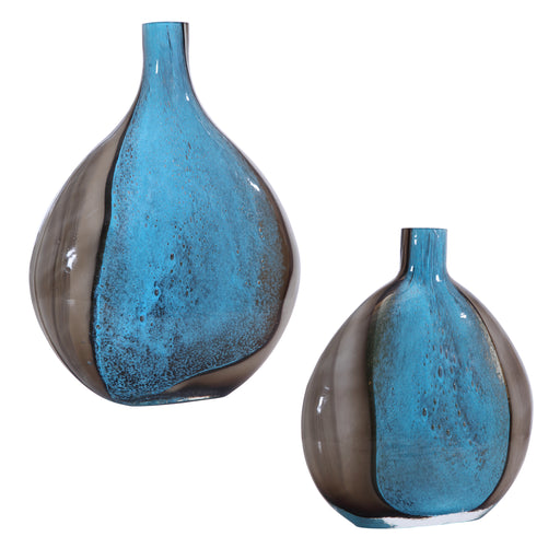Uttermost 17741 Adrie Art Glass Vases, Set of 2