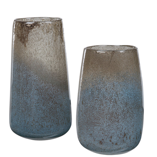 Uttermost 17762 Ione Seeded Glass Vases, Set of 2
