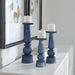 Uttermost Cassiopeia Blue Glass Candleholders