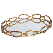 Uttermost Cable Chain Mirrored Tray