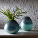 Uttermost Rian Aqua Bronze Vases