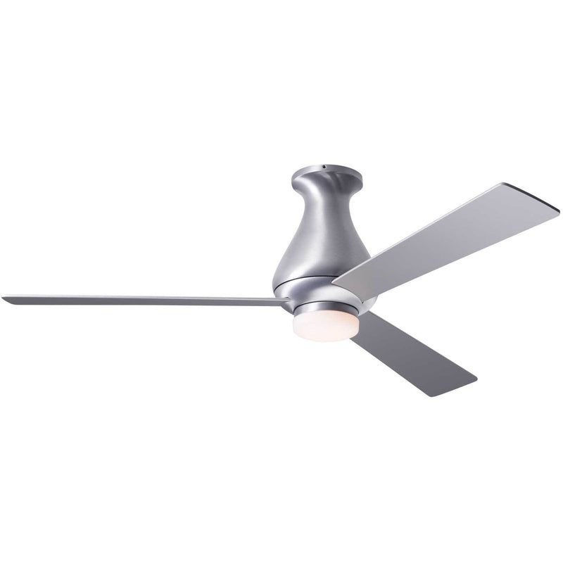 Modern Fan Company Altus Brushed Aluminum 42" Flush Ceiling Fan with LED Light