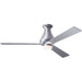 Modern Fan Altus Brushed Aluminum 52" Flush Mount Ceiling Fan with Aluminum Blades and Remote Control - ALCOVE LIGHTING