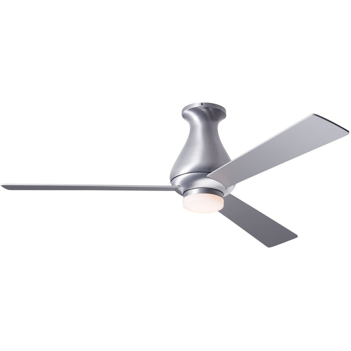 Modern Fan Altus Brushed Aluminum 42" Flush Mount Ceiling Fan with Aluminum Blades and Remote Control - ALCOVE LIGHTING