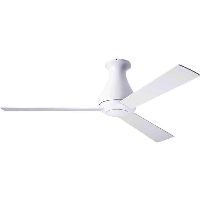 Modern Fan Company Altus Gloss White 42" Flush Ceiling Fan with Remote Control