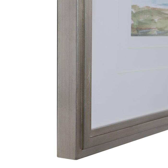 Uttermost 41594 Panoramic Seascape Framed Prints Set of 2