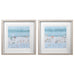 Uttermost 33695 Sea Glass Sandbar Framed Prints, Set of 2