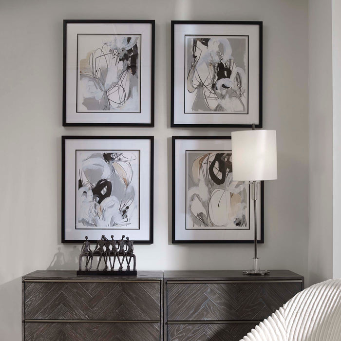 Uttermost Tangled Threads Abstract Framed Prints