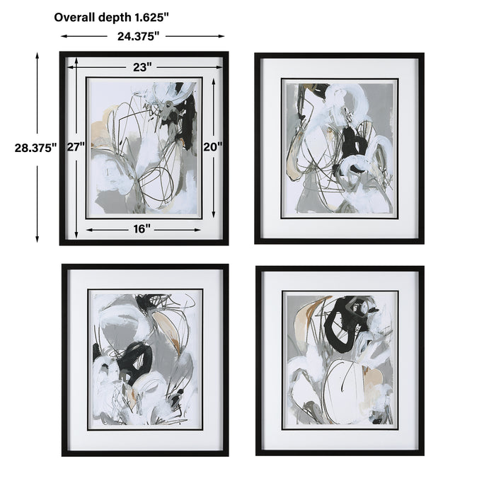 Uttermost Tangled Threads Abstract Framed Prints