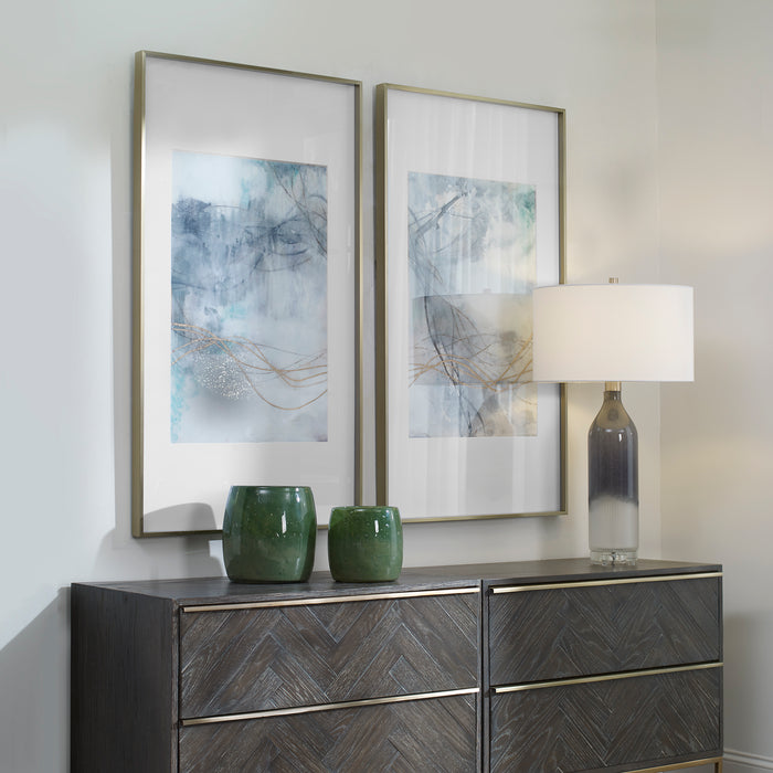 Uttermost Undulating Oro Abstract Prints