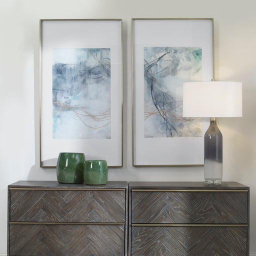 Uttermost Undulating Oro Abstract Prints