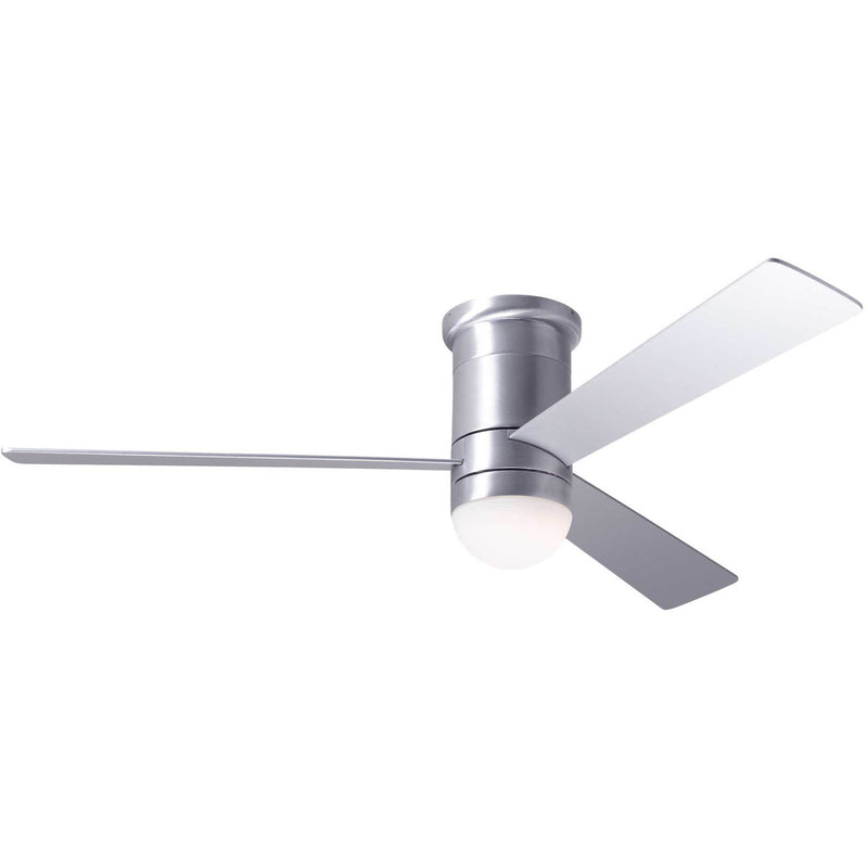 Modern Fan Company Cirrus DC Brushed Aluminum 50" Flush Mount Ceiling Fan