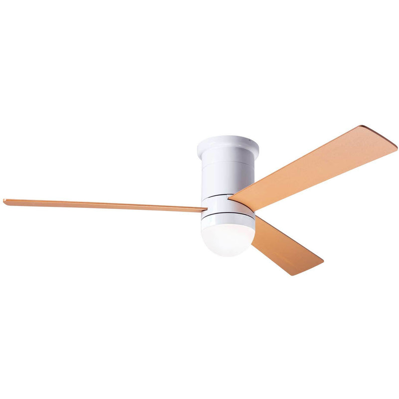 Modern Fan Company Cirrus DC Gloss White 50" Flush Mount Ceiling Fan
