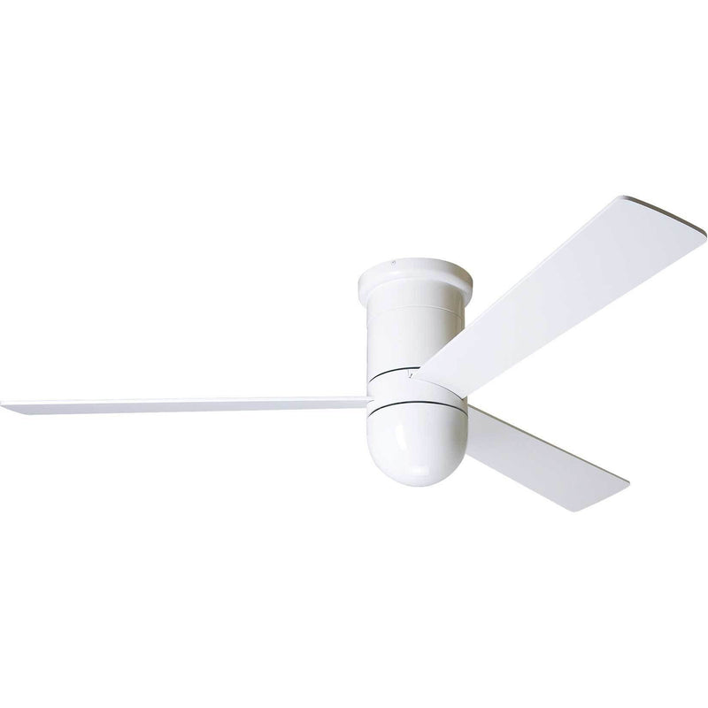 Modern Fan Company Cirrus DC Flush Mount Gloss White 50" Ceiling Fan