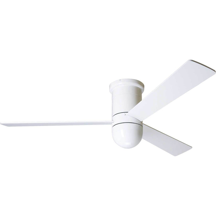 Modern Fan Company Cirrus DC Flush Mount Gloss White 50" Ceiling Fan