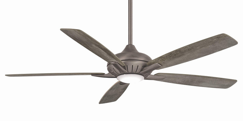 Minka Aire Dyno XL F1001-BNK 60-Inch LED Ceiling Fan in Burnished Nickel with Remote