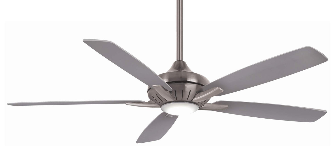 Minka Aire F1001-BN/SL Dyno XL Brushed Nickel 60" LED Ceiling Fan with Remote Co