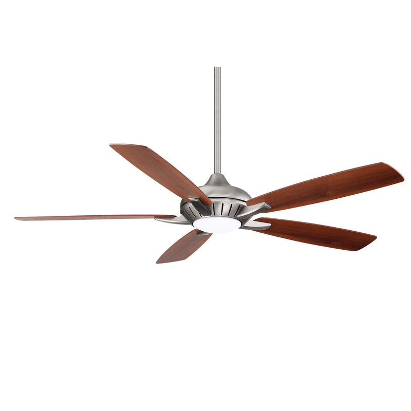 Minka Aire Dyno XL F1001-BN 60-Inch LED Smart Indoor Ceiling Fan in Brushed Nickel with Remote