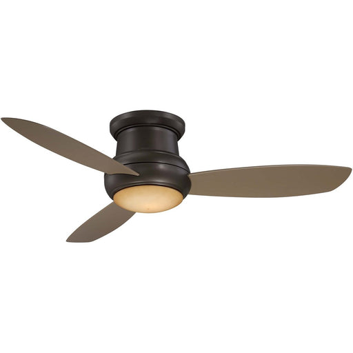 Minka Aire F474L-ORB Concept II Wet Oil Rubbed Bronze 52" Outdoor Flush Mount Ceiling Fan with Wall Control - ALCOVE LIGHTING