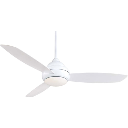 Minka Aire F477L-WH Concept I Wet White 58" Outdoor Ceiling Fan with Wall Control - ALCOVE LIGHTING