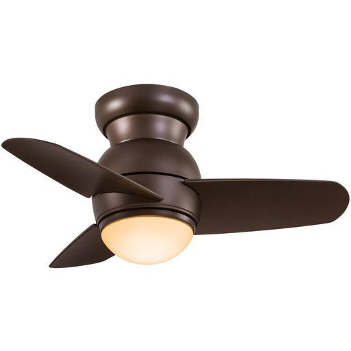 Minka Aire F510L-ORB Spacesaver Oil Rubbed Bronze 26" Flush Mount Ceiling Fan with Wall Control - ALCOVE LIGHTING