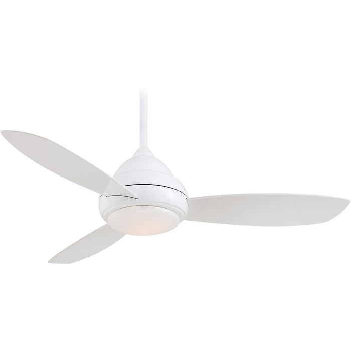 Minka Aire F516L-WH Concept I White 44" Ceiling Fan with Remote Control - ALCOVE LIGHTING
