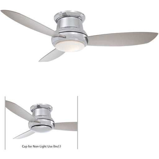Minka Aire Concept II 44 in. LED Indoor Polished Nickel Ceiling Fan - ALCOVE LIGHTING