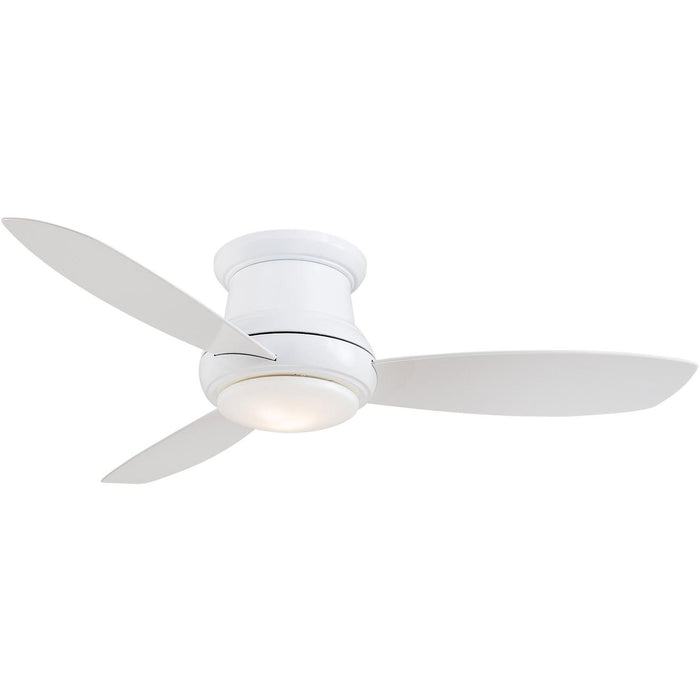 Minka Aire F519L-WH Concept II White 52" Flush Mount Ceiling Fan with Remote Control