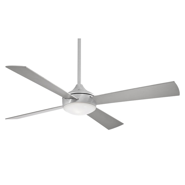 Minka Aire Aluma Wet 52 in. LED Indoor/Outdoor Brushed Aluminum Ceiling Fan