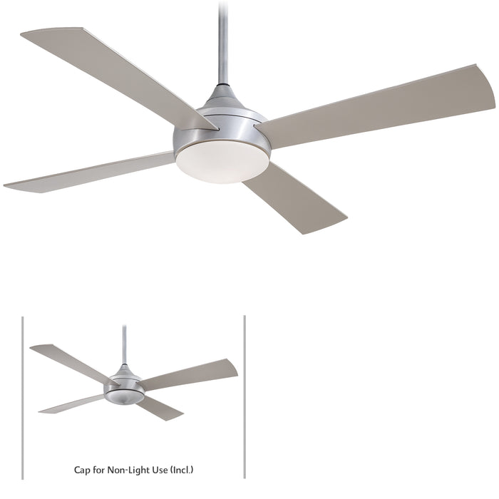 Minka Aire Aluma Wet 52 in. LED Indoor/Outdoor Brushed Aluminum Ceiling Fan