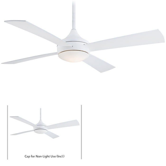 Minka Aire Aluma Wet 52 in. LED Indoor/Outdoor White Ceiling Fan