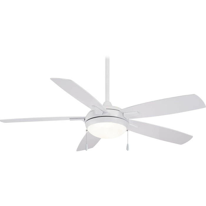 Minka Aire F534L-WH Luna-Aire White 54" LED Ceiling Fan with 3-Speed Pull Chain