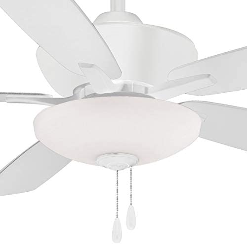 Minka Aire F553L-WHF Minute 52 in. Integrated LED Indoor Flat White Ceiling Fan