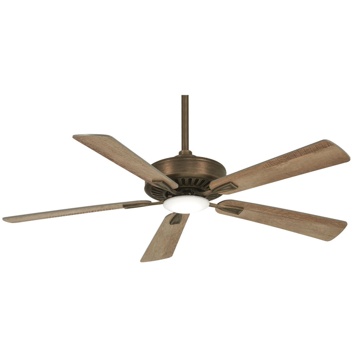 Minka Aire Contractor 52" 5-Blade LED Ceiling Fan in Heirloom Bronze Finish with Remote Control