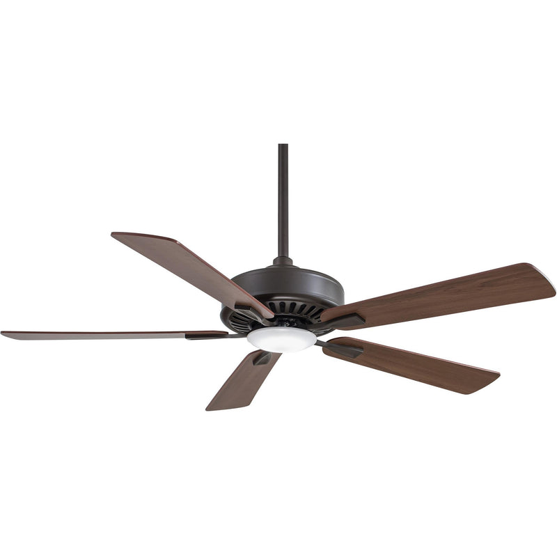 Minka Aire Contractor F556L-ORB 52-Inch LED Ceiling Fan in Oil Rubbed Bronze with Remote