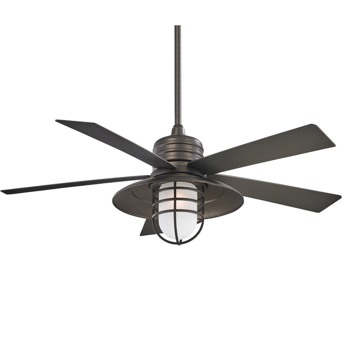 Minka Aire Rainman 54 in. LED Indoor/Outdoor Smoked Iron Ceiling Fan