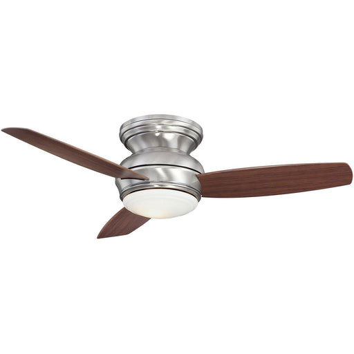 Minka Aire F593L-PW Traditional Concept Pewter 44" Flush Mount Ceiling Fan with Wall Control - ALCOVE LIGHTING