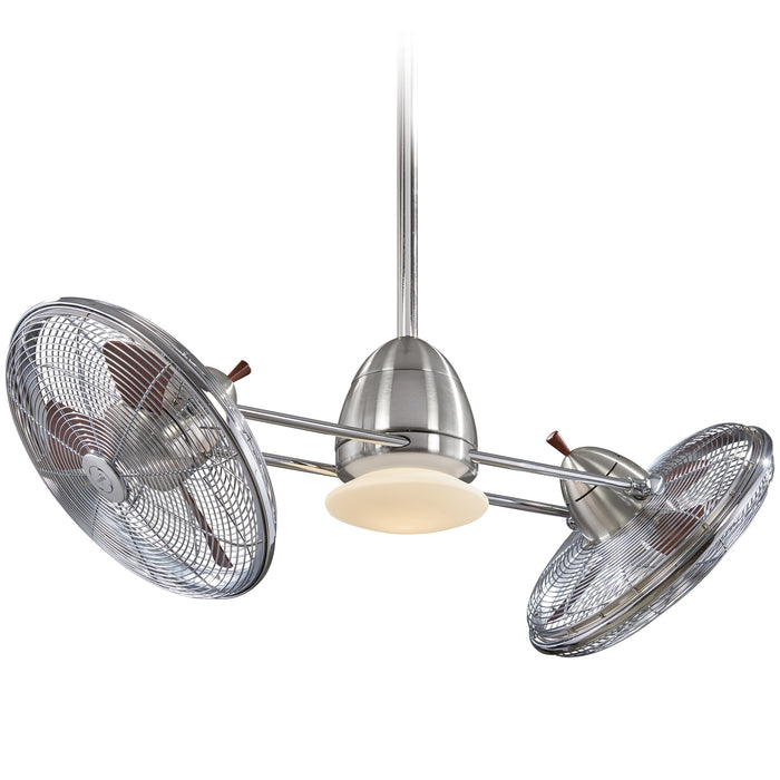 Minka Aire Gyro 42 in. LED Indoor Brushed Nickel Ceiling Fan with Wall Control