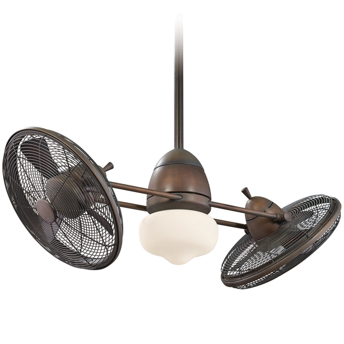 Minka Aire Gyro 42 in. LED Indoor Bronze Ceiling Fan with Wall Control