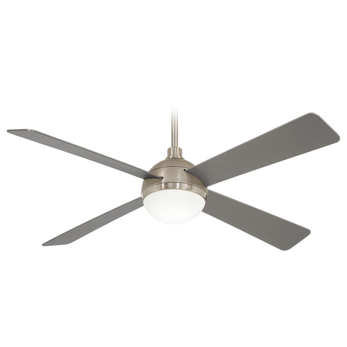 Minka Aire F623L-BS/BN Orb Brushed Steel 54" LED Ceiling Fan with Remote Control
