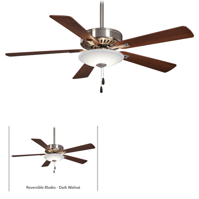 Minka Aire F656L-BN/DW Contractor Uni-Pack LED Brushed Nickel 52" Ceiling Fan