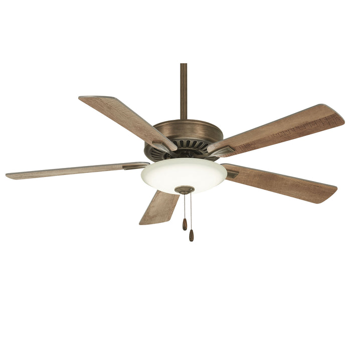 Minka Aire Contractor Uni-Pack 52" 5-Blade LED Ceiling Fan in Heirloom Bronze Finish