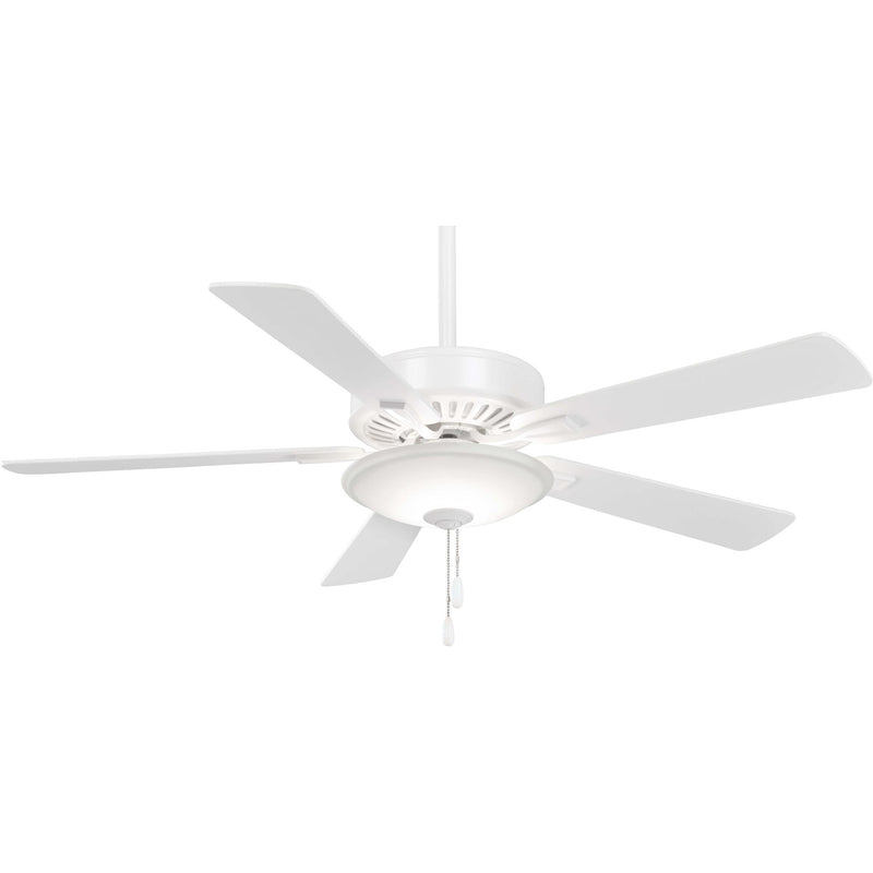 Minka Aire Contractor Uni-Pack F656L-WH 52-Inch 5-Blade LED Ceiling Fan in White