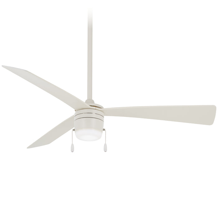 Minka Aire Vital 44" Indoor Flat White Ceiling Fan with LED Light