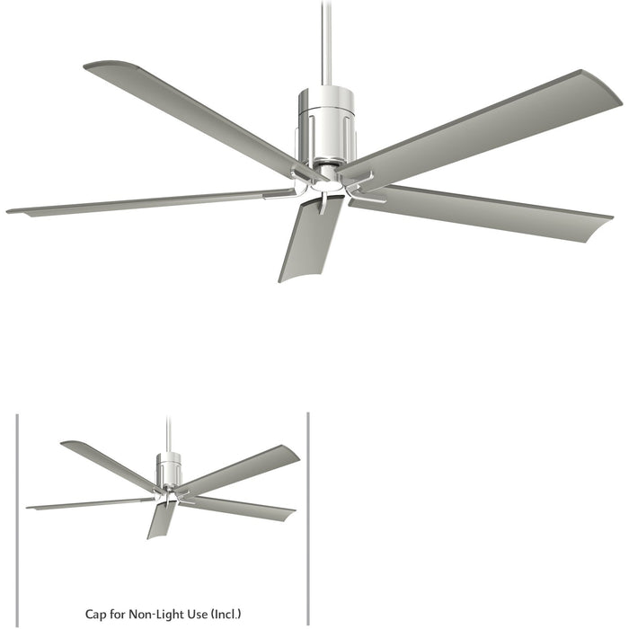 Minka Aire F684L-PN Clean Polished Nickel 60" LED Ceiling Fan with Remote